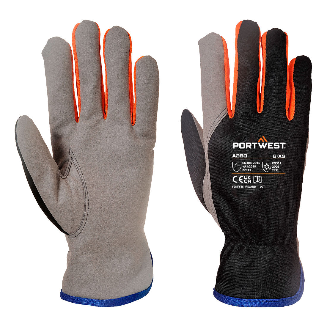 Noir/Orange