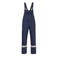 Cotte à bretelles élastiqué bleu marine EN ISO 11612 BZ17 - Portwest
