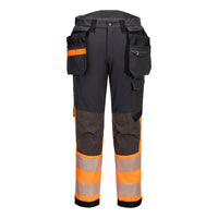 Orange/Gris métal long